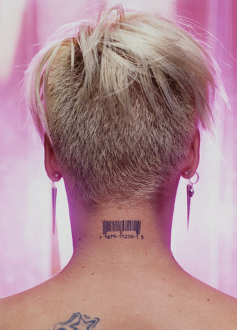 Tattoos On Back Of Neck For Girls. barcode tattoo neck.